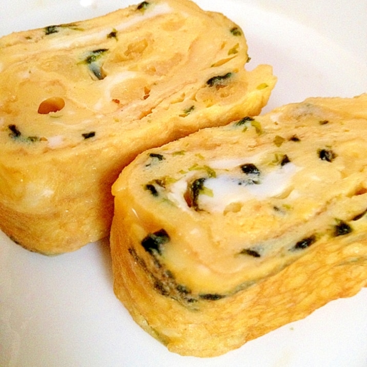 お弁当に☆揚げ玉&海苔入り出し巻き卵!